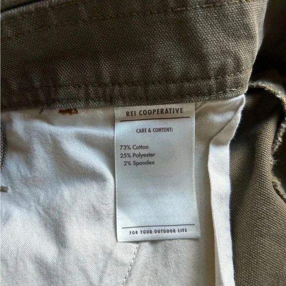 REI Cooperative Trailsmith Double Knee Utility Canvas Overalls Women’s 0 Green - Picture 7 of 14